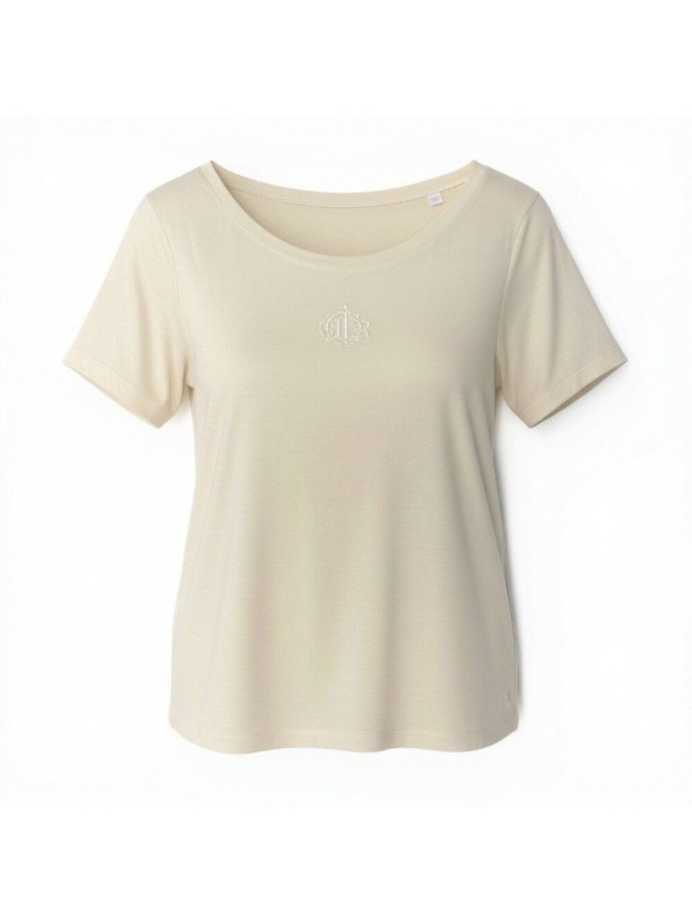 Dior Embroidered Emblem Short Sleeve T-Shirt